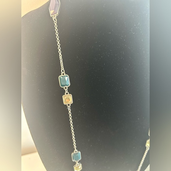 Elegant Multi-Color Gemstone Necklace - Picture 3 of 5